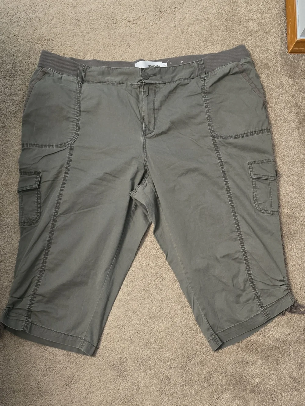 Sonoma Olive Cargo Bermuda Shorts